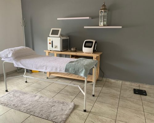 laser machine, bed, clinic
